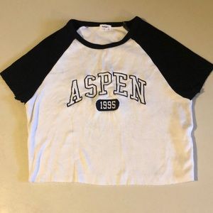 Garage aspen crop tee!
